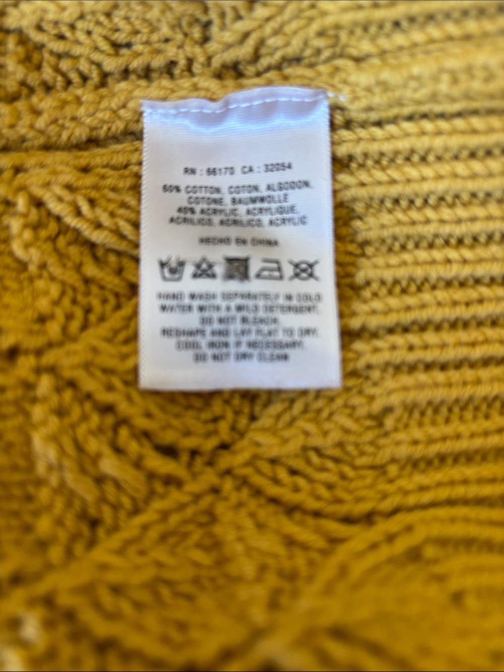Sparrow x Anthropologie - Mustard Cable Knit Crew Sweater Size M. NWT - Picture 4 of 8